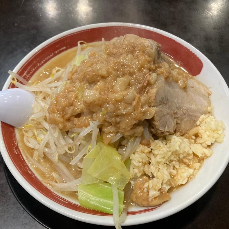 みそ豚そば(麺300g,ニンニク増し、脂増し)(ラーメン中々 )