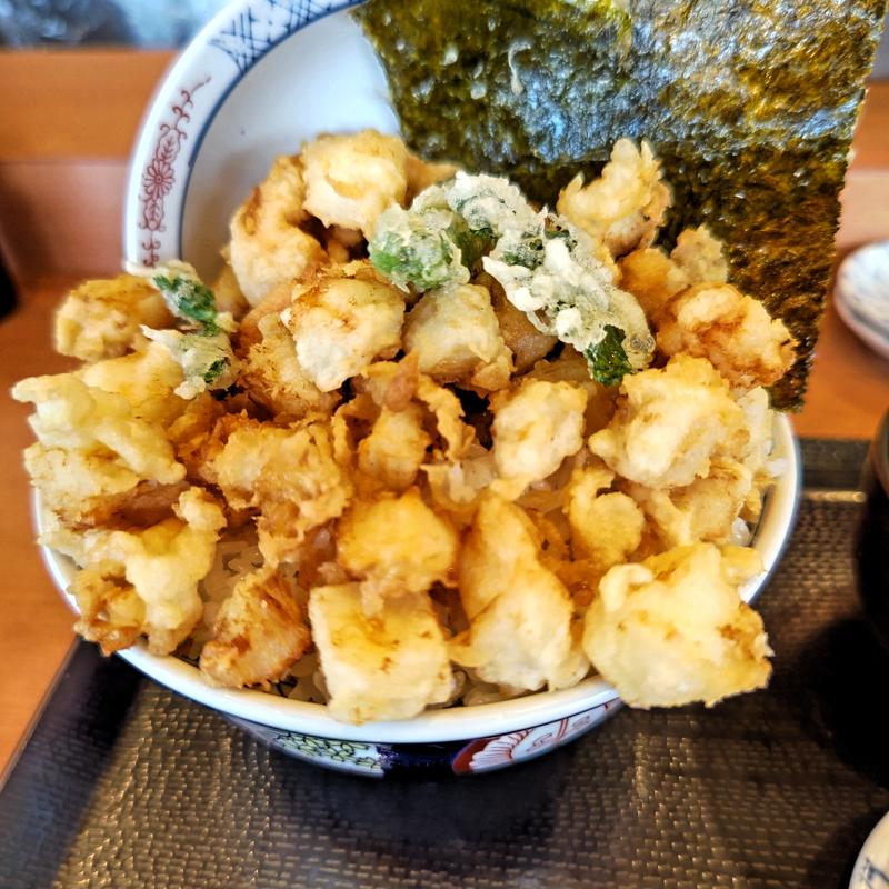 バラ天丼(塩)(天丼はま田 横浜丸山台店)