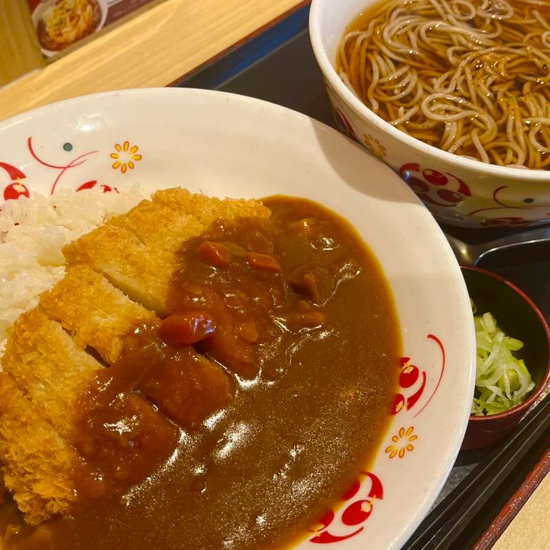 カツカレーとそばセット(いろり庵きらく 新木場店)
