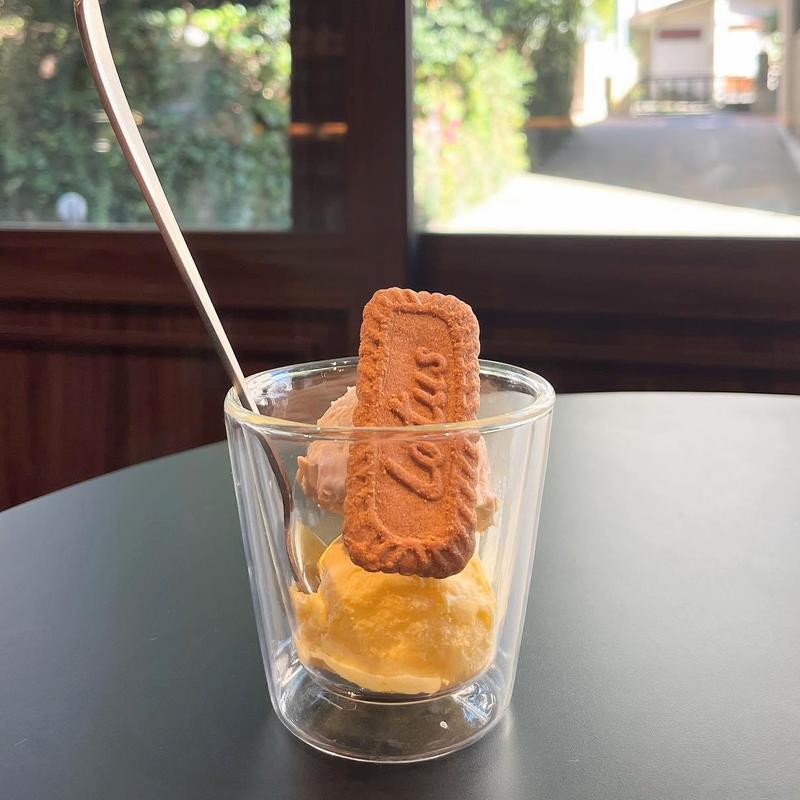 2種のアイスクリーム(茶珈堂)