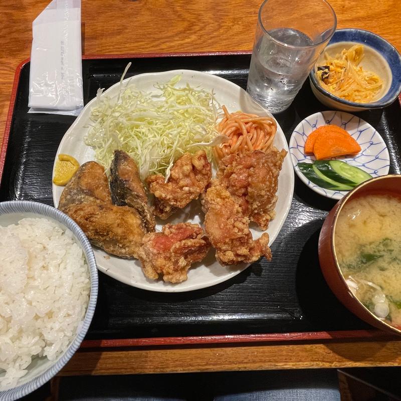 からあげ肉巻きナス定食(みさち屋 )