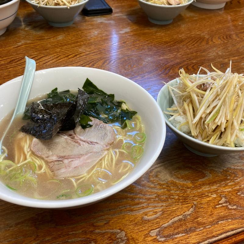 ラーメン  ネギごはん(ラーメンショップ橋戸店)