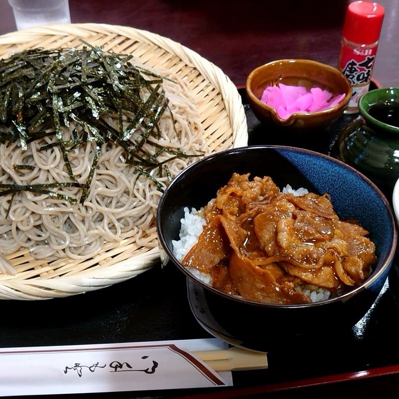 ざるセット（ミニ焼肉丼）(嵯峨野)