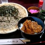ざるセット（ミニ焼肉丼）
