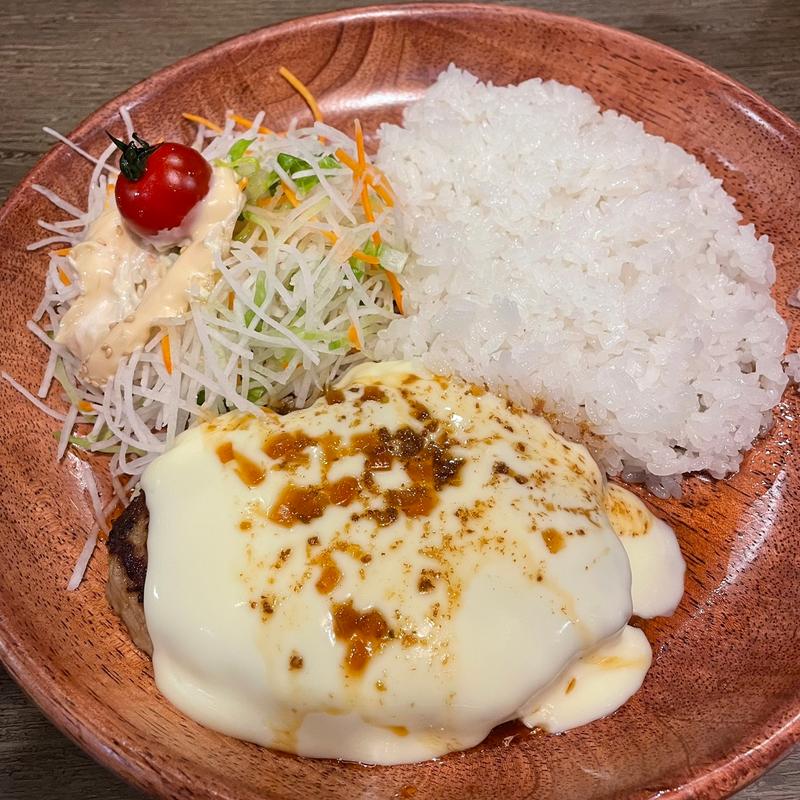 フォンデュ風チーズバーグディッシュ(びっくりドンキー 宇品店 )