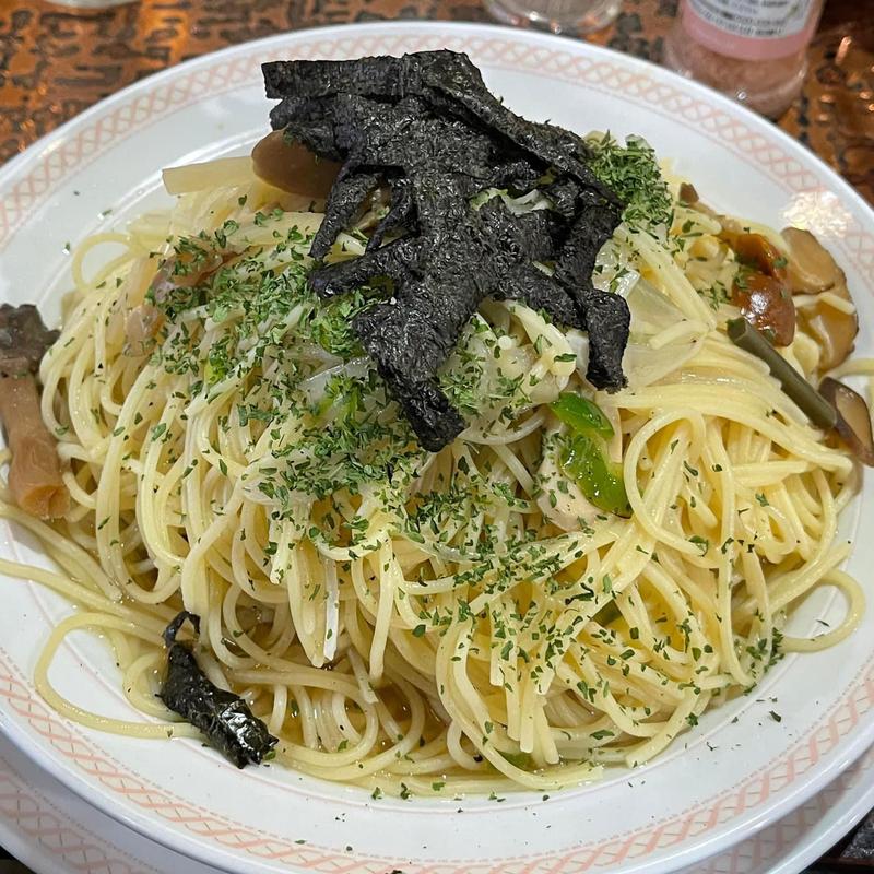 和風キノコスパゲティ(アーモンド)