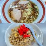 ラーメン、半チャーハンセット(宝龍 )