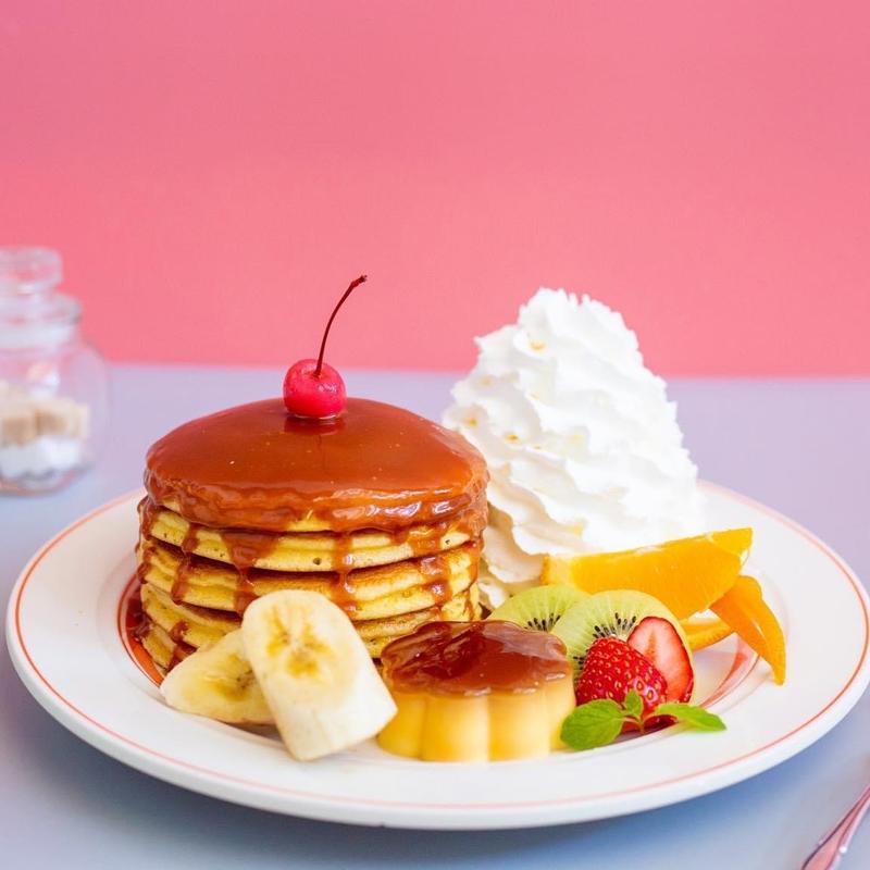 プリンアラモードパンケーキ(エッグスンシングス　横浜山下公園店)