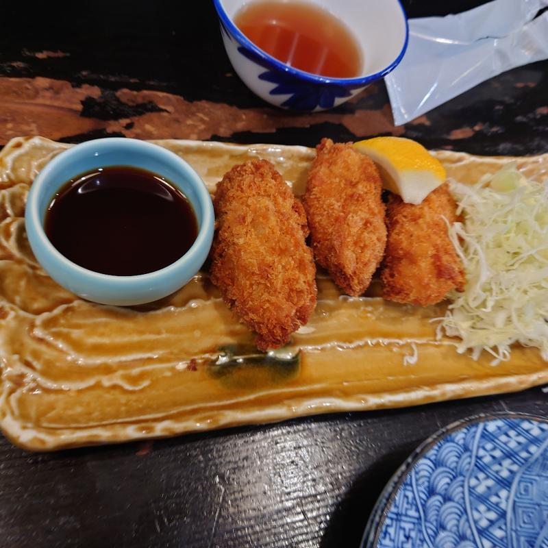 大粒カキフライ(大洗海鮮市場／海鮮どんぶり亭

)