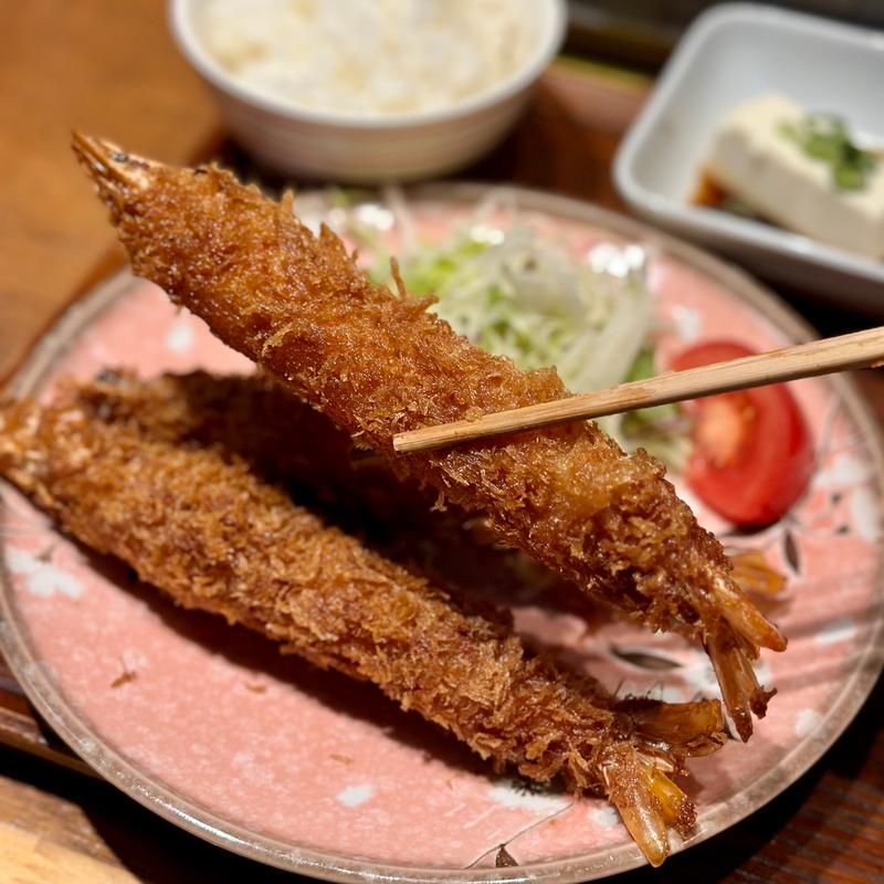 大海老フライ定食(今泉キッチン)