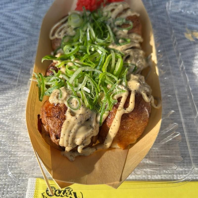 黒コショウマヨたこ焼き(粉もん屋八 高の原店)