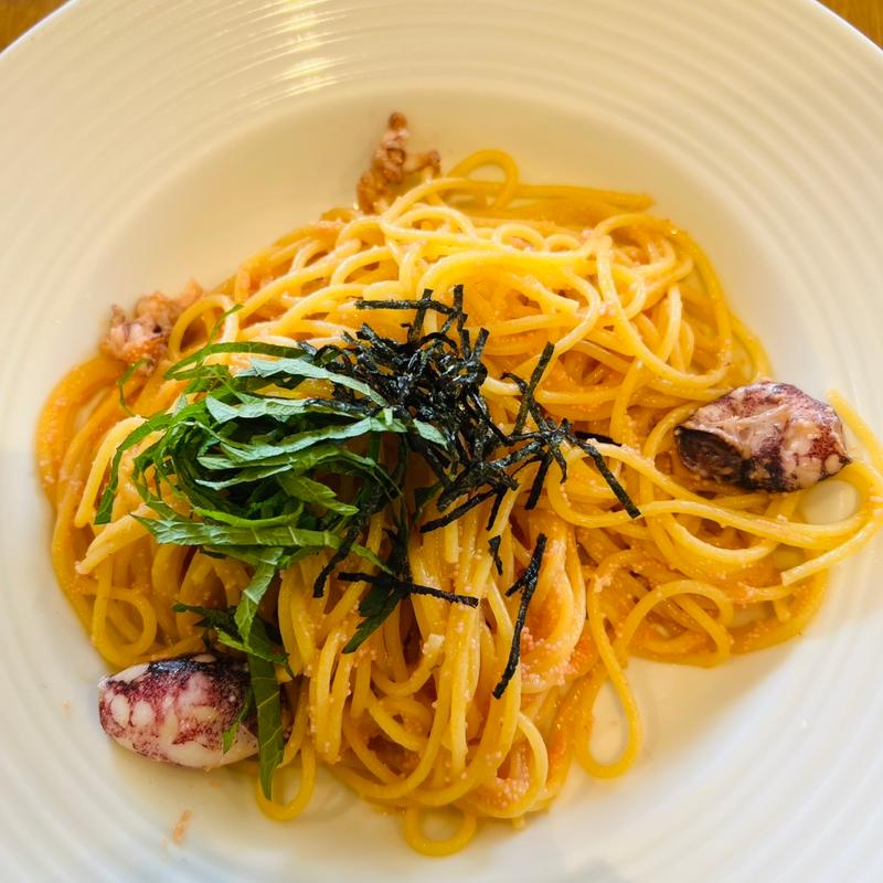 ヤリイカと濃厚明太子のパスタ(ココス 習志野大久保店)