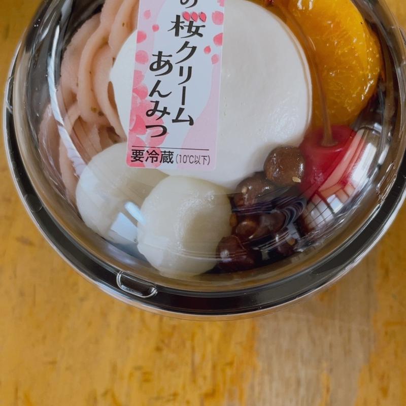 春の桜クリームあんみつ(シャトレーゼ宇都宮平成通り店)