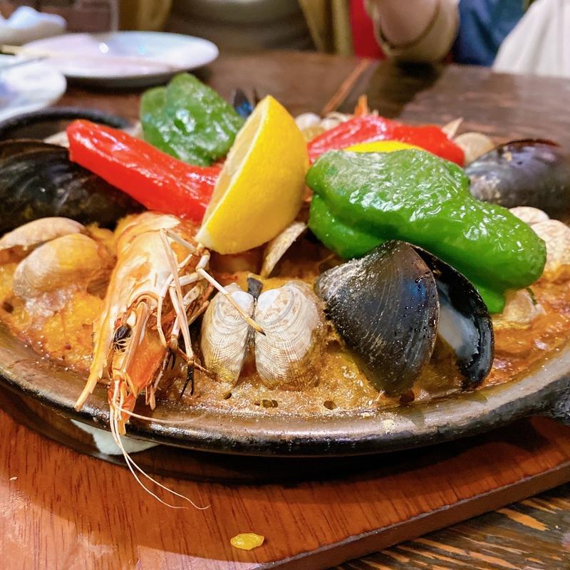 魚介のパエリア(スペイン料理 タベルナ・カディス)