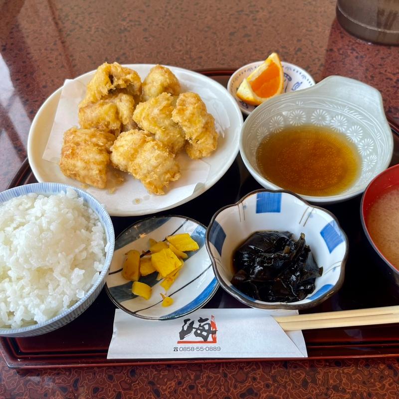 あなごの天ぷら定食(海)