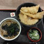 あなご丼とそば小(温)