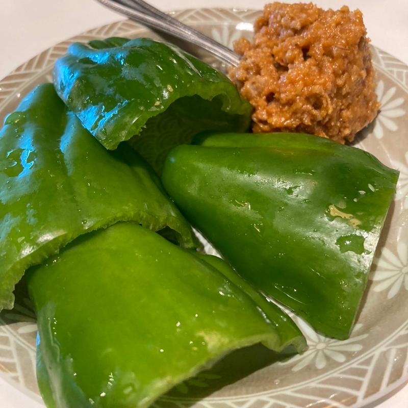 辛味噌ピーマン(食堂うめぼし)