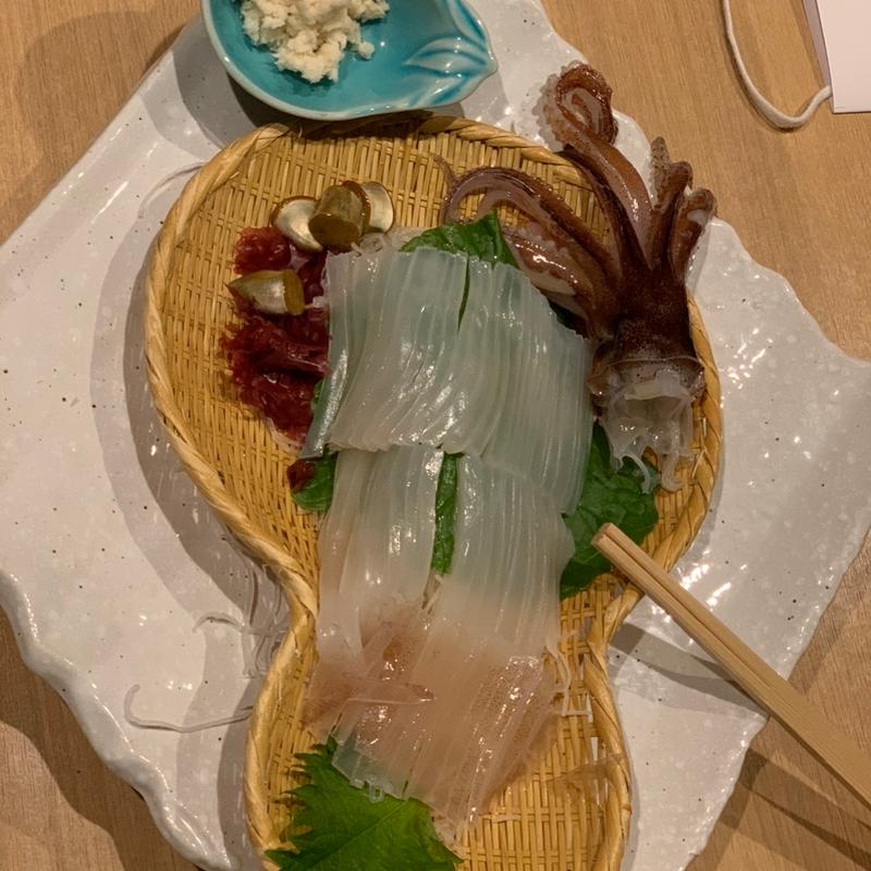 ヤリイカ刺し(おたる亭 本店 - すすきの寿司)