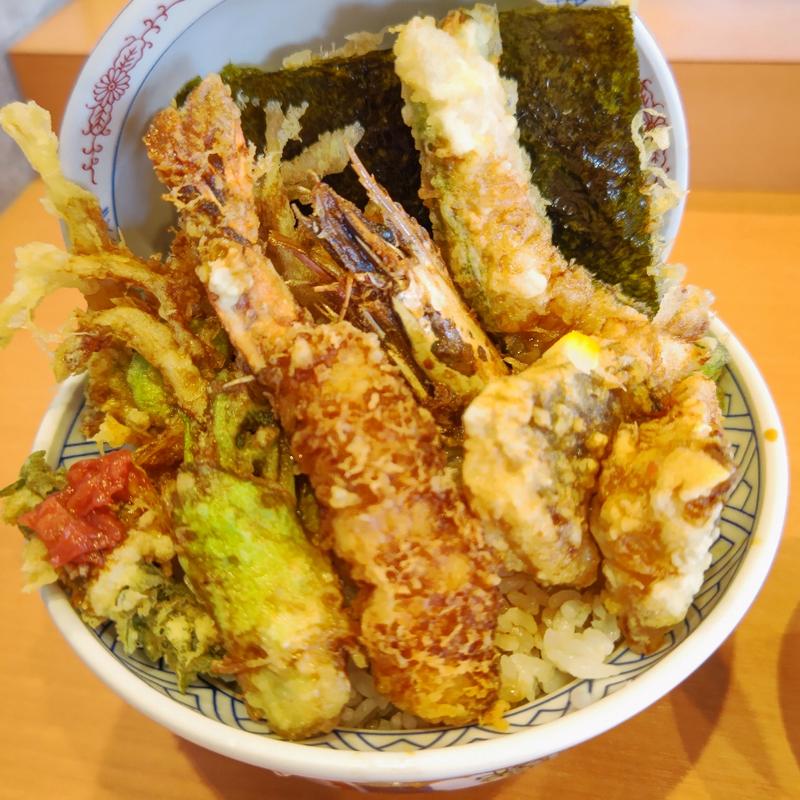 春の贅沢天丼(天丼はま田 横浜丸山台店)