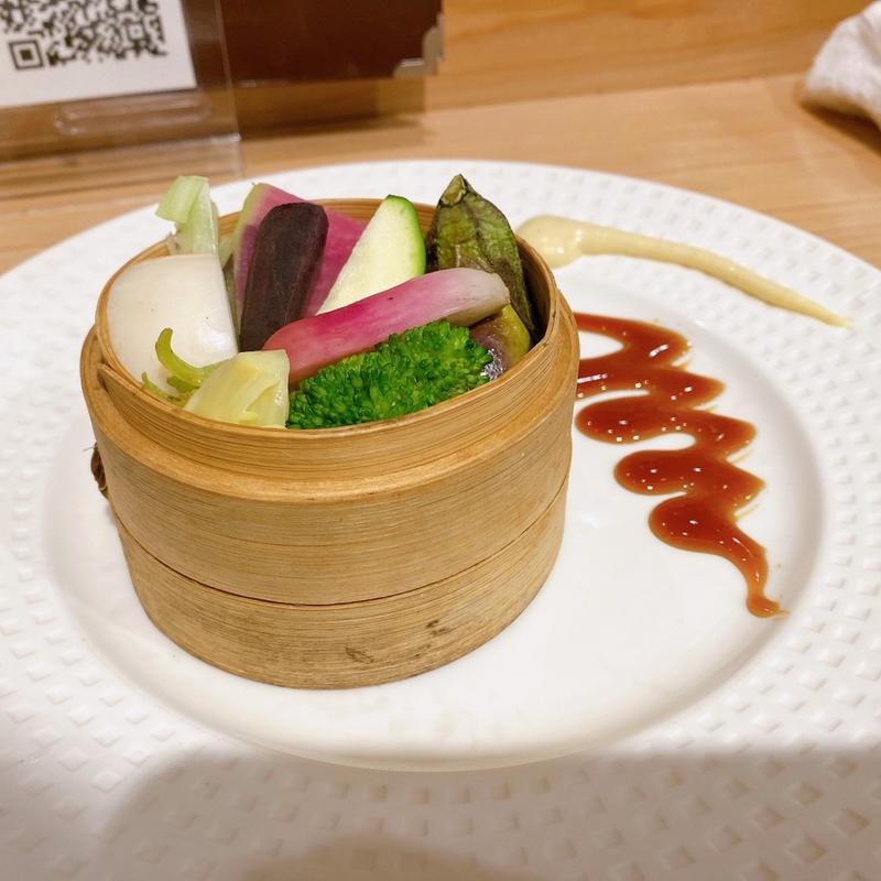 朝獲蒸し野菜(船橋蔭虎)