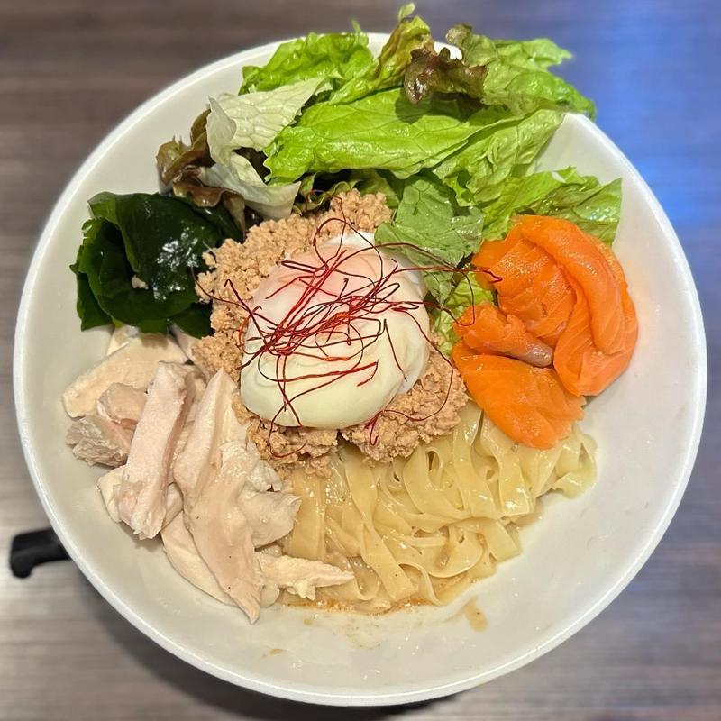 西京味噌の冷やし中華まぜそば(らぁめん トリカヂ イッパイ )