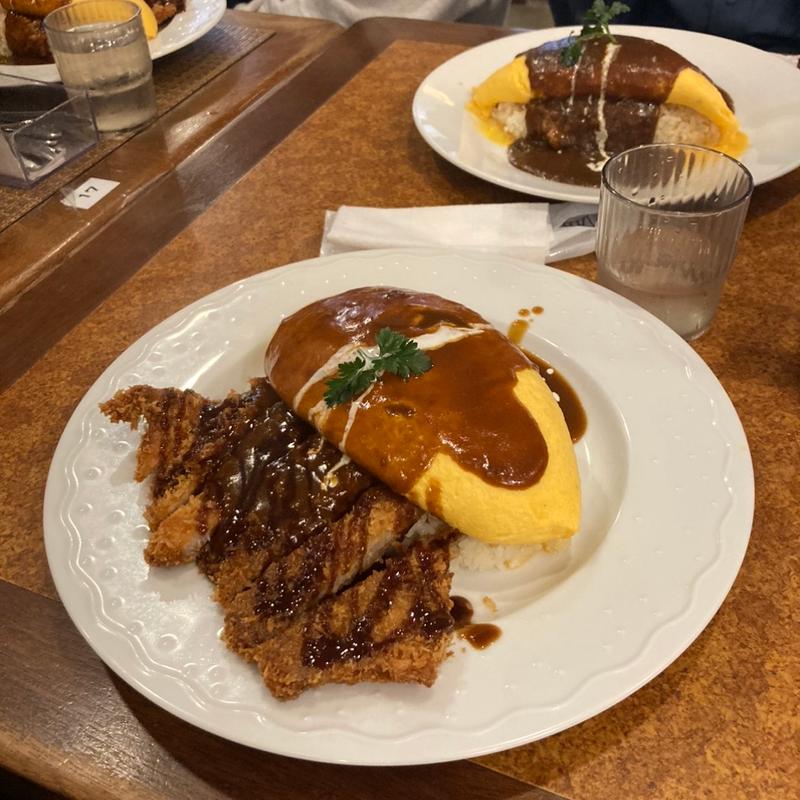 黒豚カツオムライス&ベビー白熊(天文館むじゃき アミュプラザ店 )