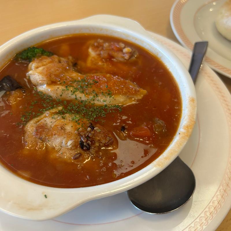 4種の雑穀とチキンのスープセット トマト仕立て(ジョイフル 京都新田辺店 )