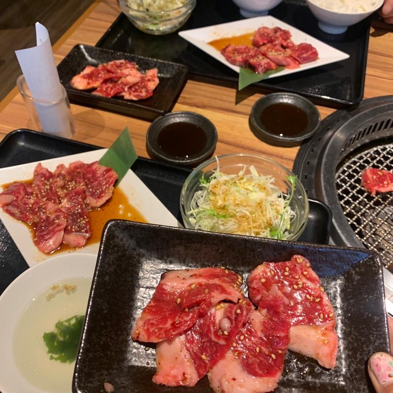 中落ちカルビ定食大盛り(焼肉カーニバル)