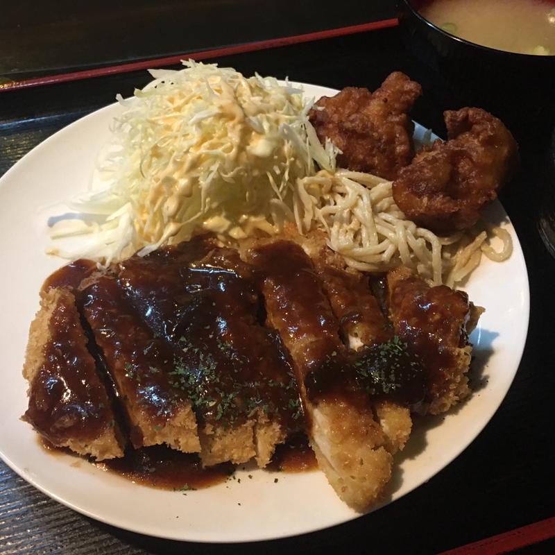 デミソース勝つ定食(ぢどり家船場店)