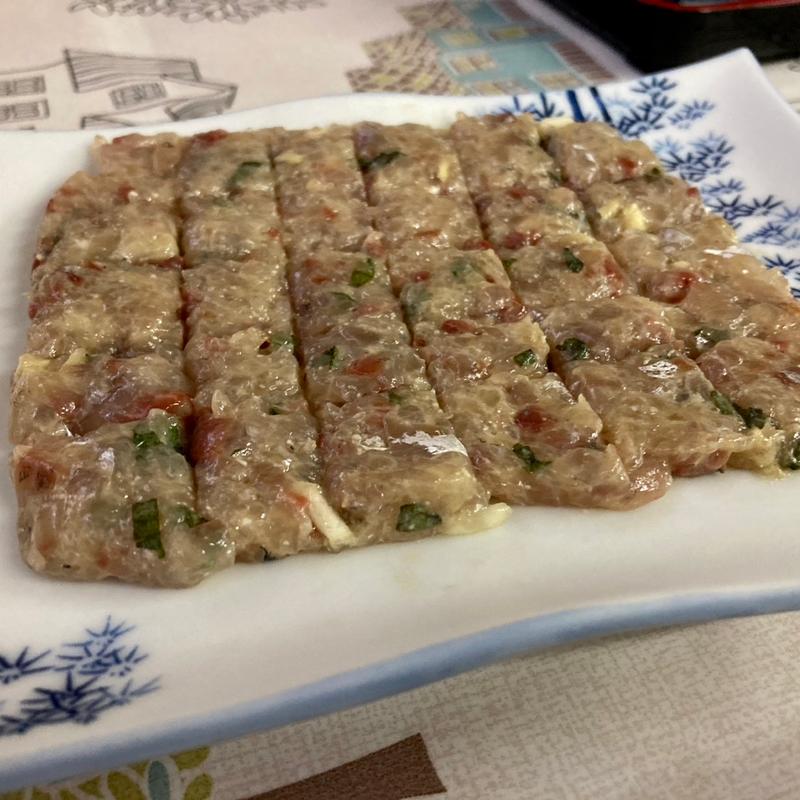 あじのたたき(御食事処 金沢魚店)