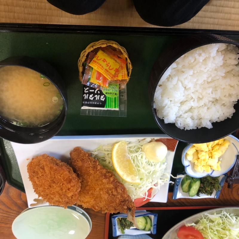 アジフライ、メンチカツ定食(南部路 )