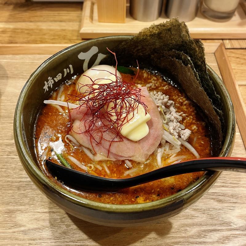 旨辛味噌らーめん（激辛）(味噌らーめん柿田川ひばり 恵比寿本店)