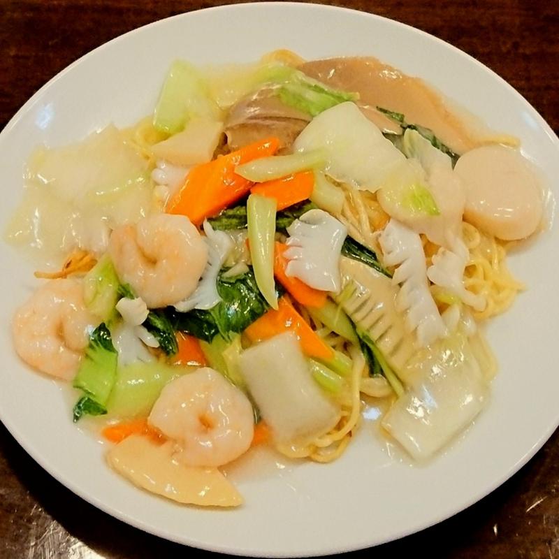 海鮮入りあんかけ焼きそば(梅蘭 センター北店)