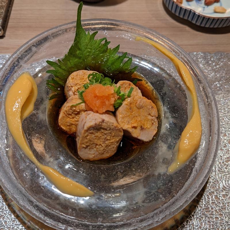 あん肝ポン酢(和食イノベーティブ「かさじま」)