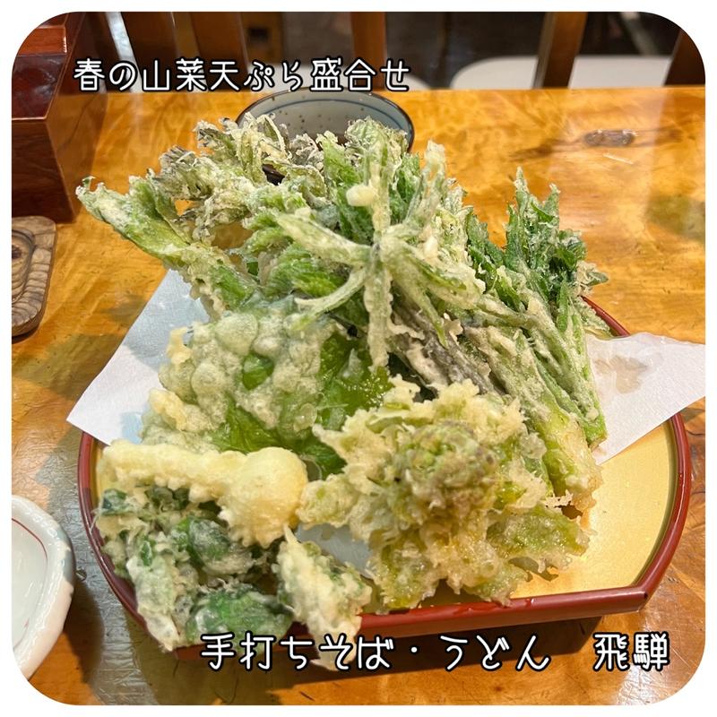 春の山菜天ぷら盛合せ(飛騨)