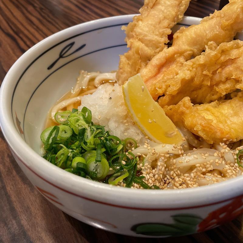 レモンおろしかしわ天うどん(ささ吟 （ササギン）)