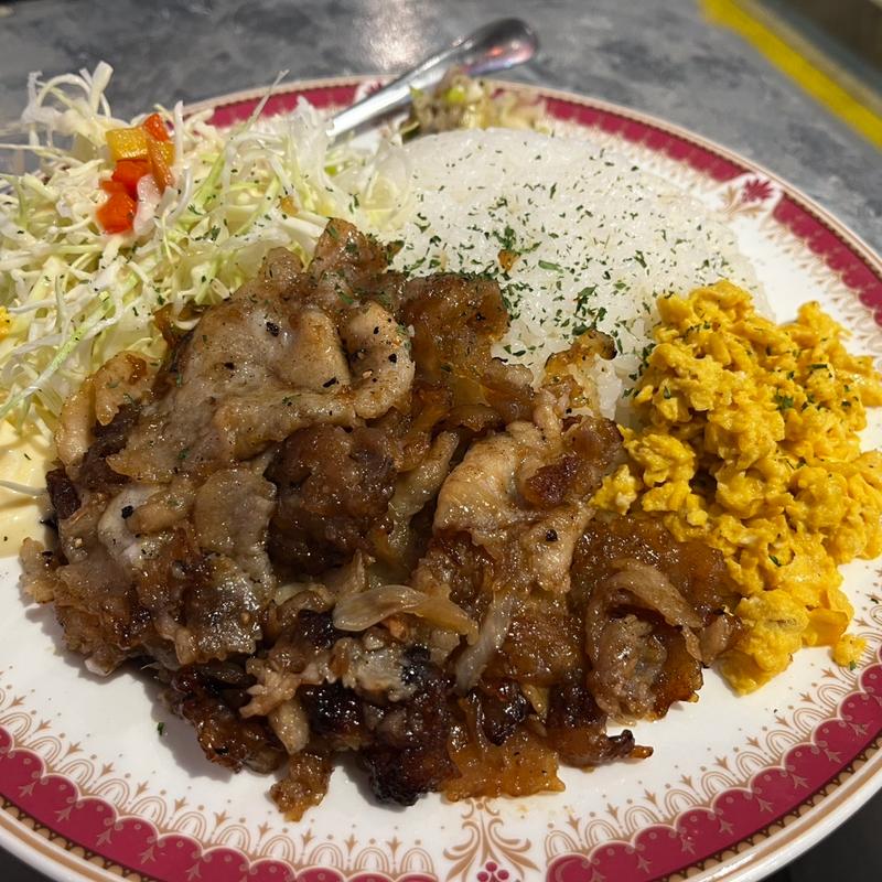 鉄板焼き三瓶のランチプレート(HUB KITCHEN)