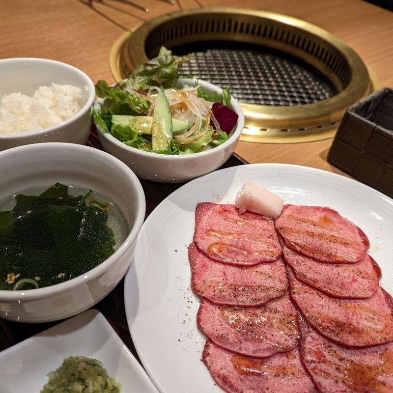 上タンランチ(焼肉の名門 天壇 赤坂店)