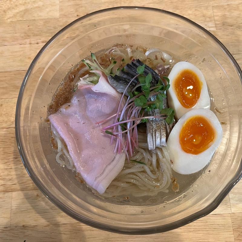 炙り〆鯖冷やし塩そば(福島壱麺 （イチメン）)