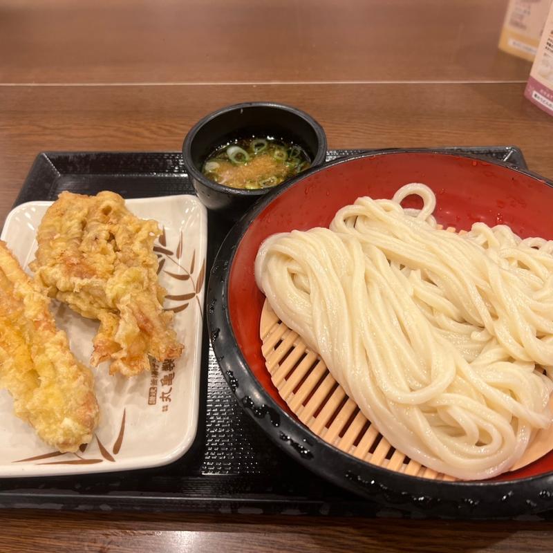 ざるうどん（大盛）(丸亀製麺三宮)