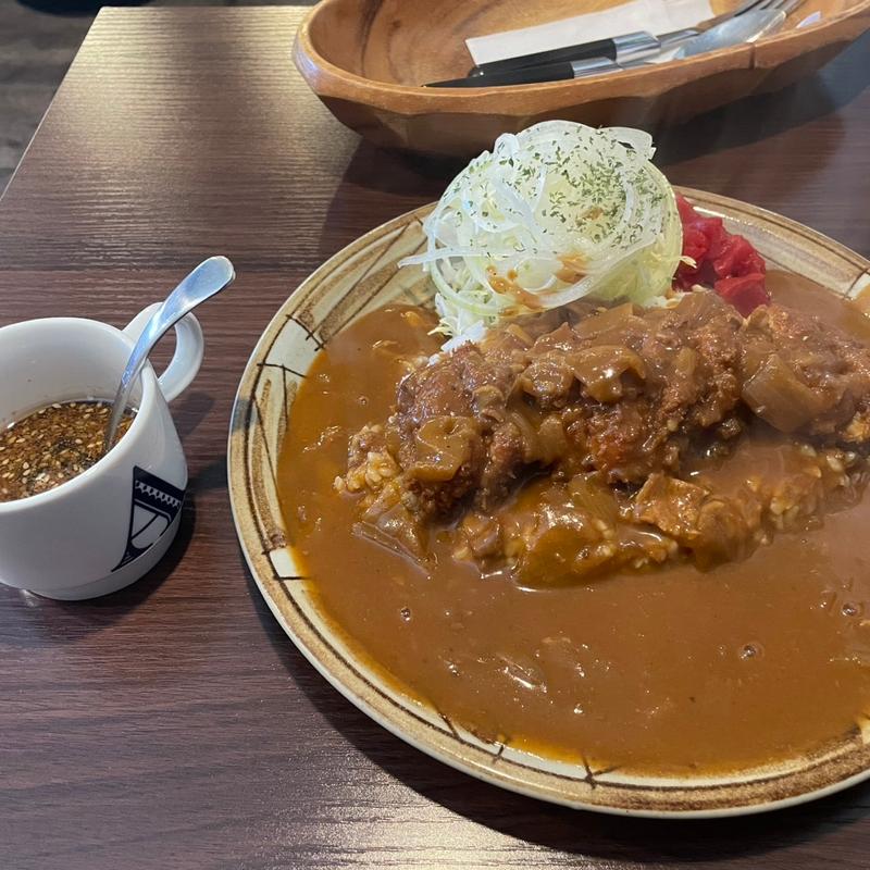 チキンカツカレー激辛(カレーハウス アパッチ)