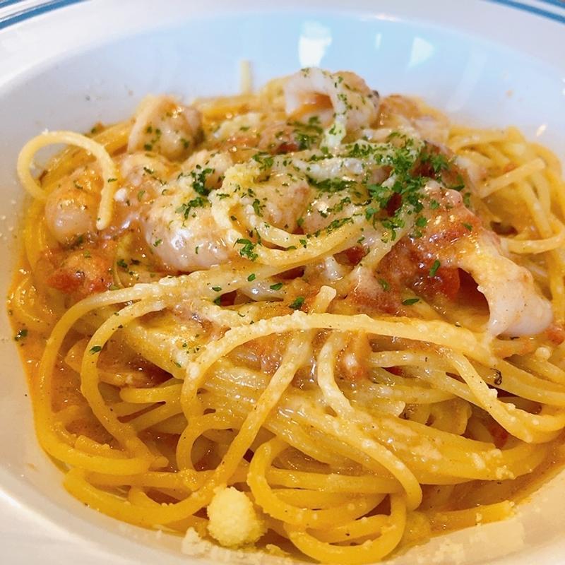 海老・イカ・生トマトのクリームスパゲティ(パパス ママス （Papas Mamas）)