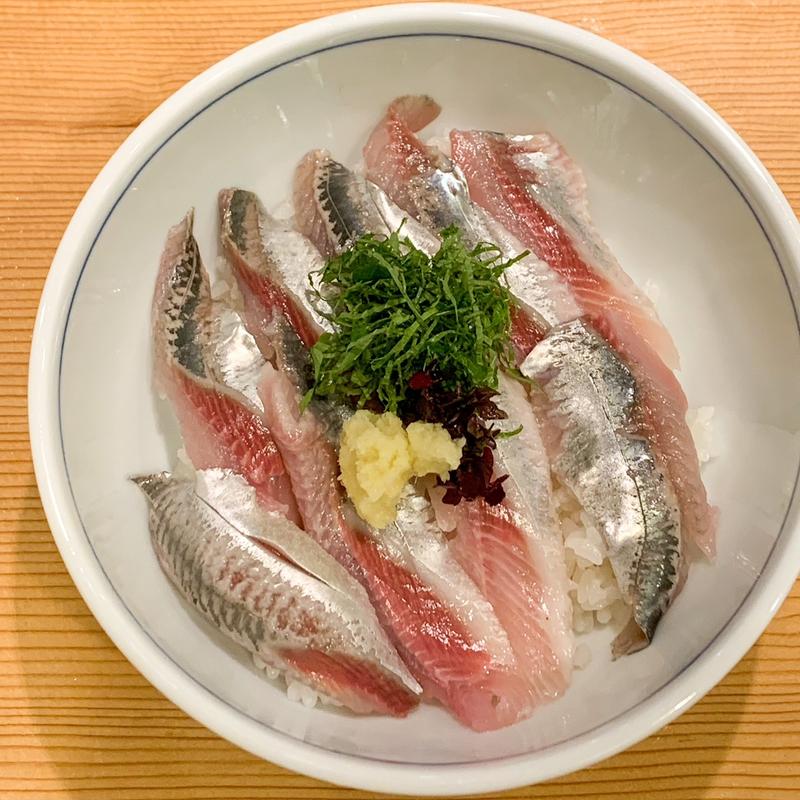 いわしの刺身丼(ひがん)