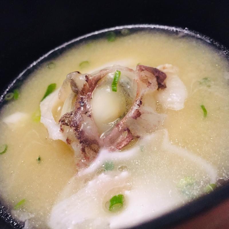 鯛あらの味噌汁(ホテル 竜宮)