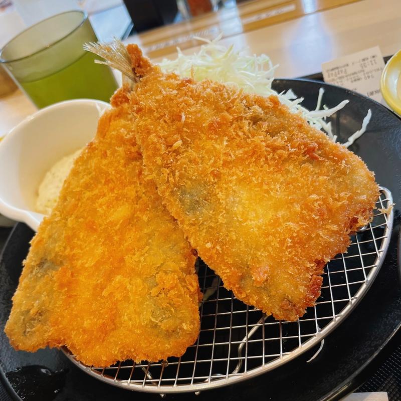 アジフライ定食(松のや 南森町店)