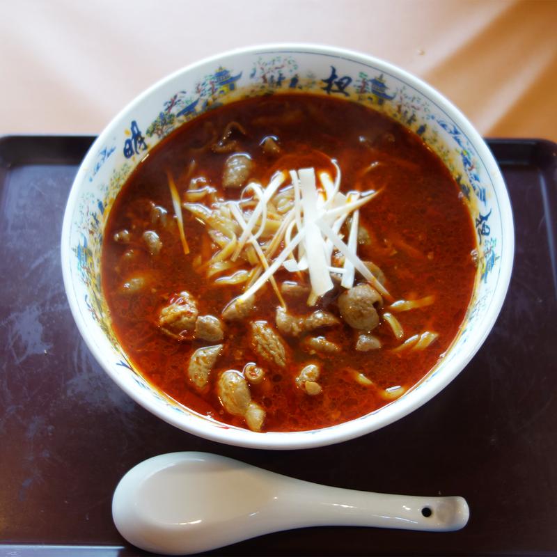 四川モツ麺(大明担担麺 田村店)