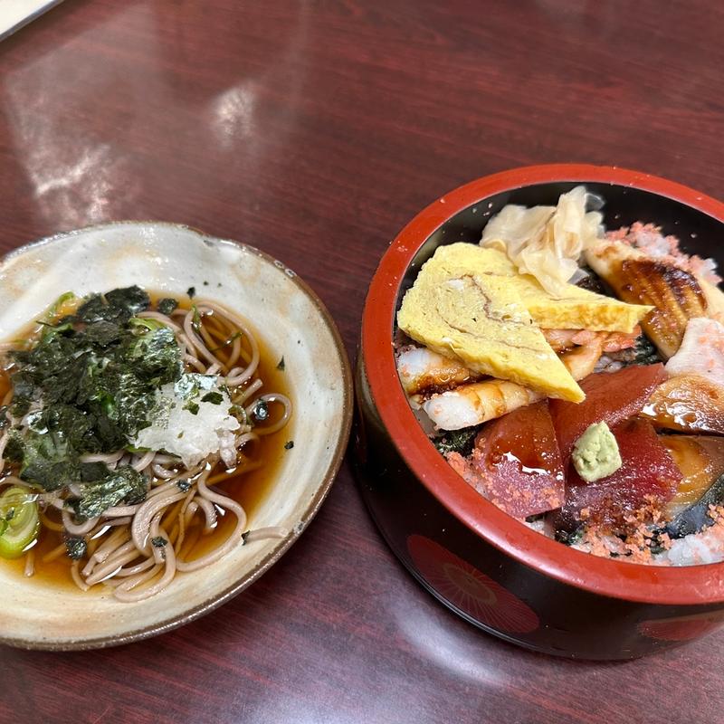 ちらしそばセット(すし幸)