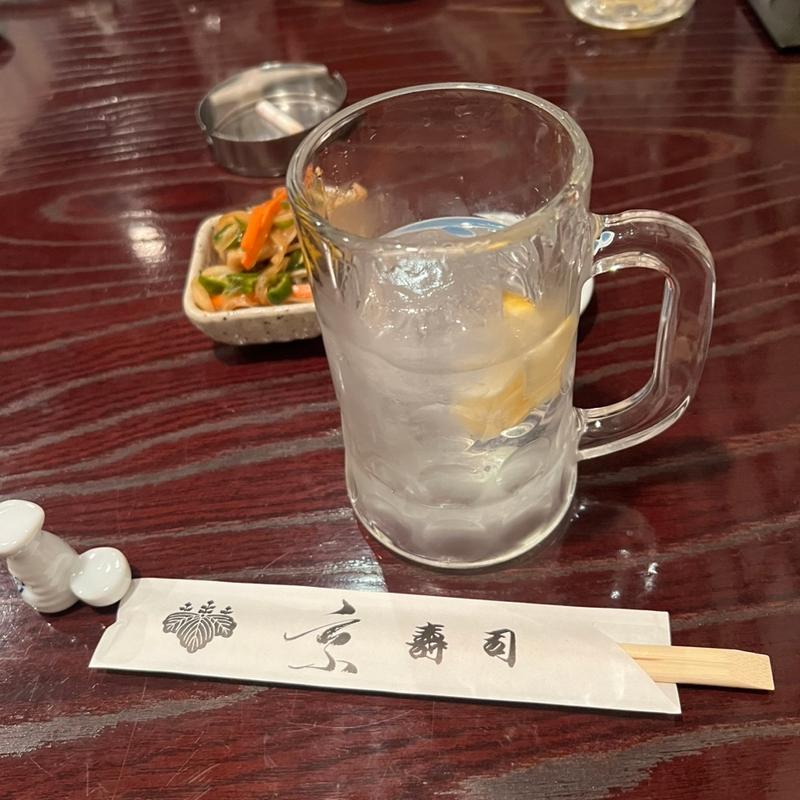 焼酎水割り(京寿し )