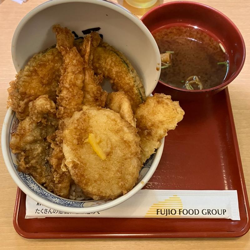 海老二本丼(天麩羅えびのや さんすて岡山店)