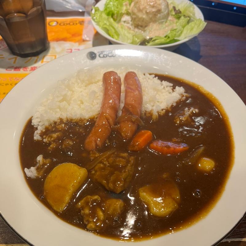 焙煎スパイスチキンカレーハーフウィンナー(CoCo壱番屋 広島大前店 （ココイチバンヤ）)